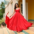 Oxblood Red Long Dress